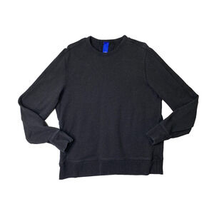 Kit and Ace Sweatshirt Mens M Medium Black Cotton Ribbed Cuff Crew Neck Pullover